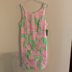LILLY PULITZER Fryer Shift Dress Limeade Cheat Ya